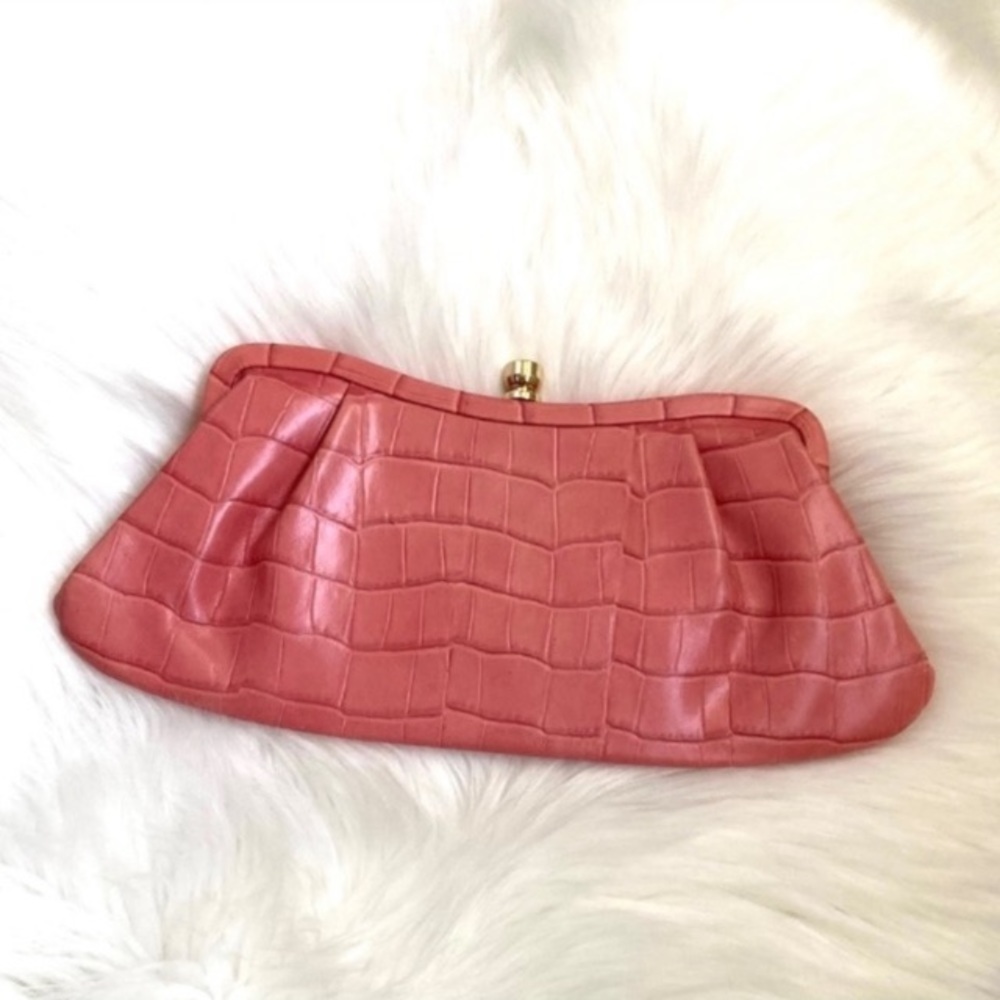 Banana Republic Soft Orange/Salmon Color Clutch